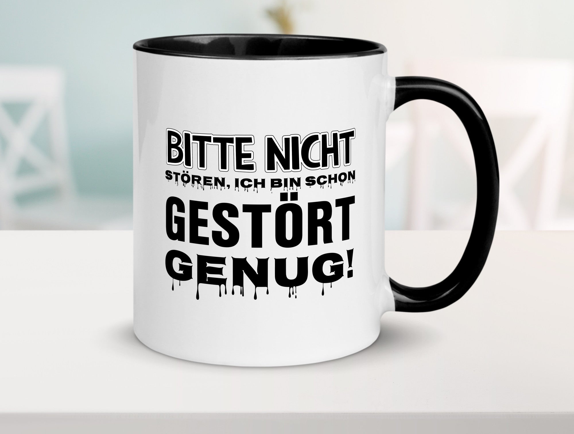 Ich bin schon gestört lustiger Spruch Geschenk Humor Geschenkidee Tasse
