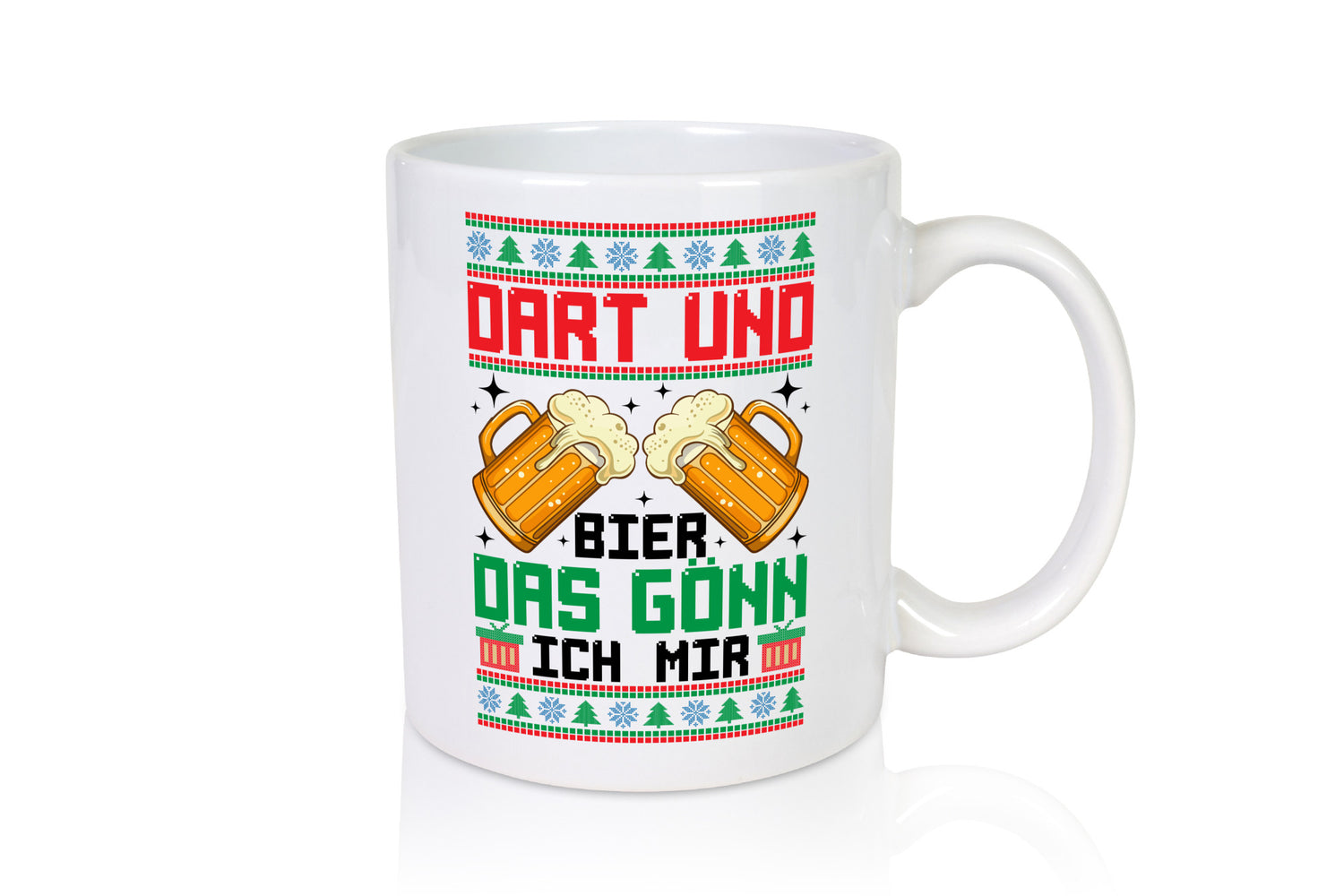 Dart und bier das gönn ich mir | ugly Christmas Geschenkidee Humor Tasse
