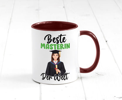 Beste Masterin | Student Uni Studium Humor Geschenkidee Tasse