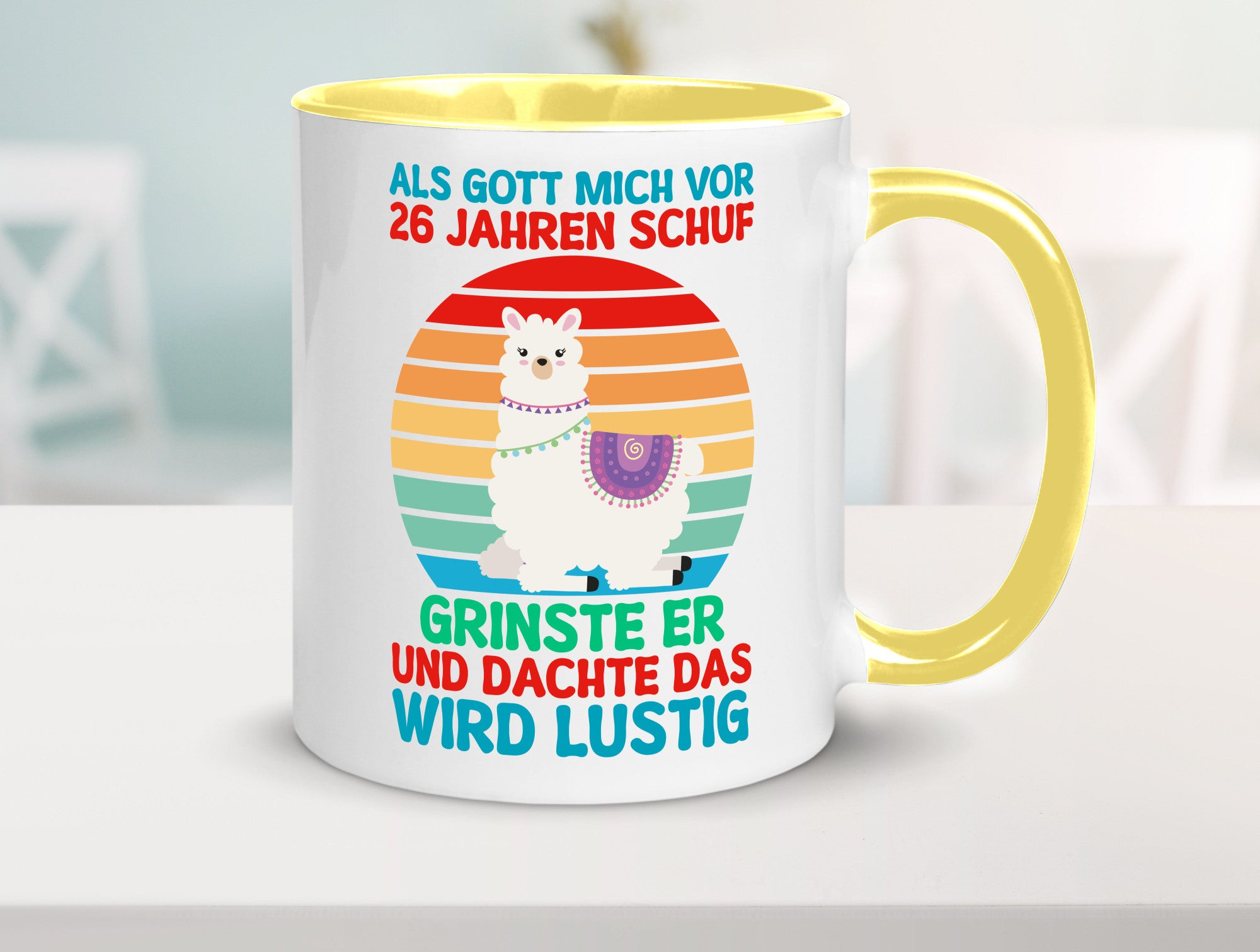 26. Geburtstag | 26 Jahre Gut Schuf mich Lama v2 lustiger Spruch Geschenk
