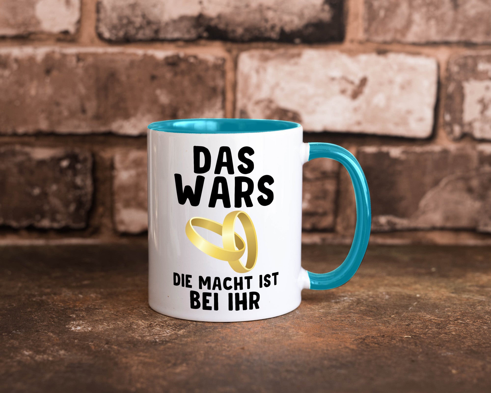 Die macht ist bei ihr | Hochzeit Tasse Ehemann Ehe Geschenk Humor Geschenkidee