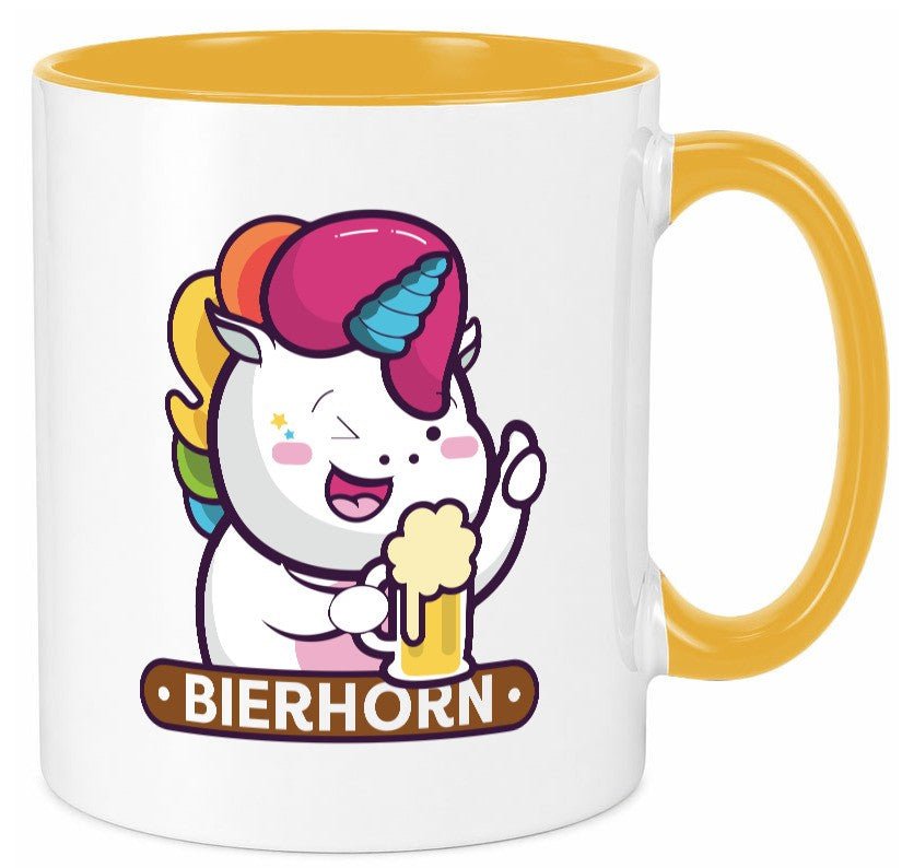 Bierhorn | Einhorn Bierglas Geschenk Humor Geschenkidee lustiger Spruch Tasse