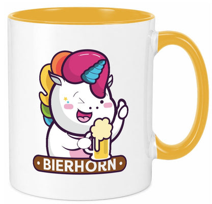 Bierhorn | Einhorn Bierglas Geschenk Humor Geschenkidee lustiger Spruch Tasse