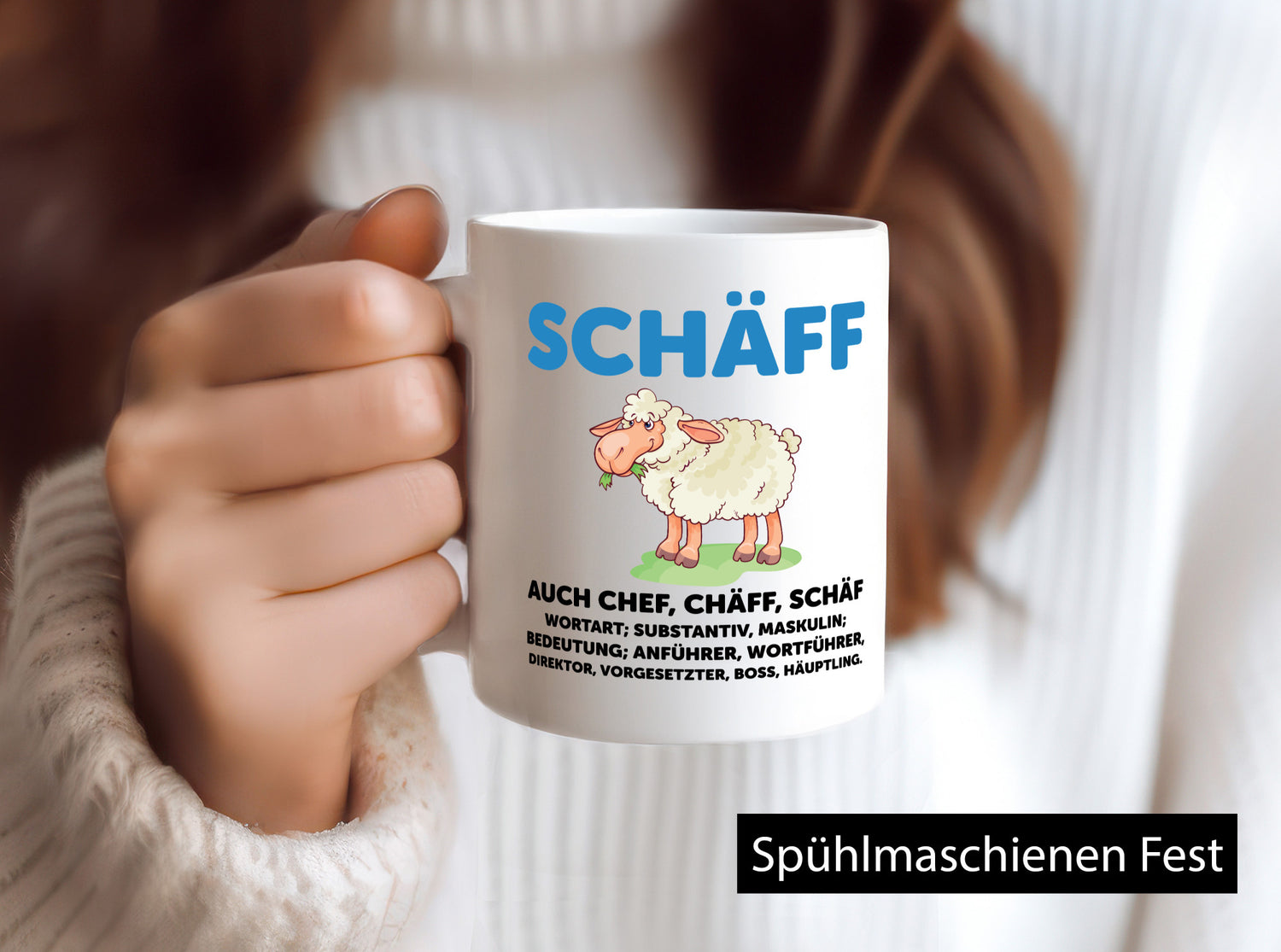 Chef | Arbeitgeber Boss Wortspiel Humor Arbeit Kollegen Büro Geschenkidee Tasse