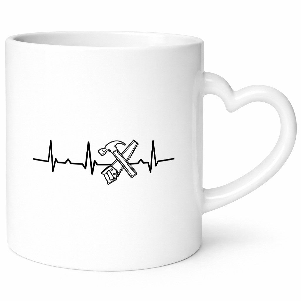 Werkzeug Herzschlag | Handwerker DIY Motiv lustig Humor Geschenkidee Geschenk