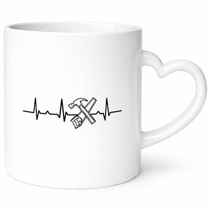 Werkzeug Herzschlag | Handwerker DIY Motiv lustig Humor Geschenkidee Geschenk