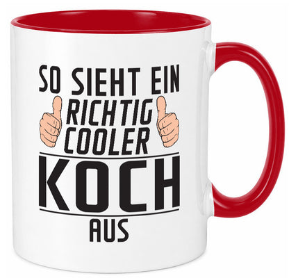 Richtig Cooler Koch | Chefkoch Humor Arbeit Kollegen Büro Geschenkidee Tasse