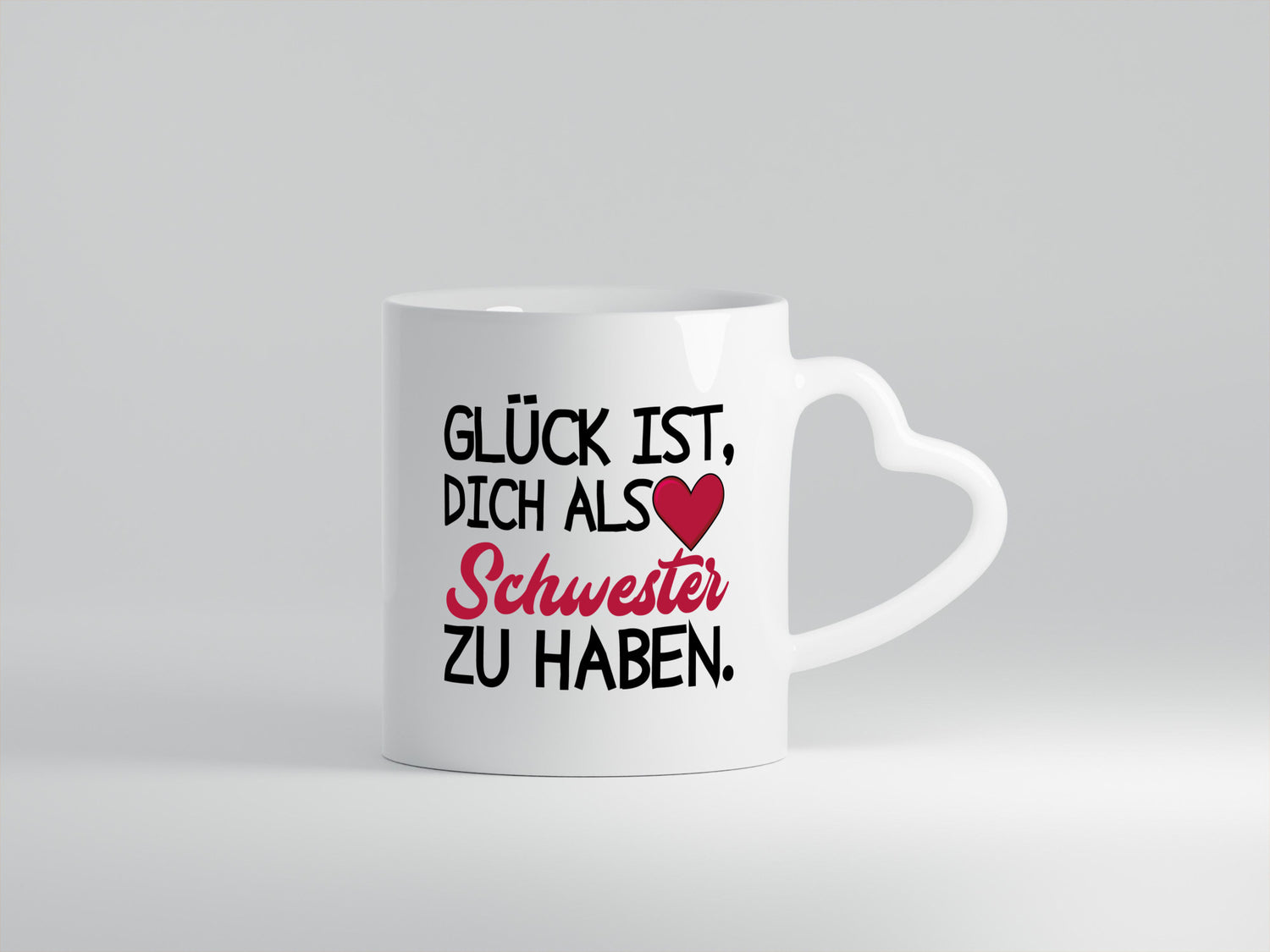 Schwester Tasse | Statement Glück Geschwister Geschenk Humor Geschenkidee