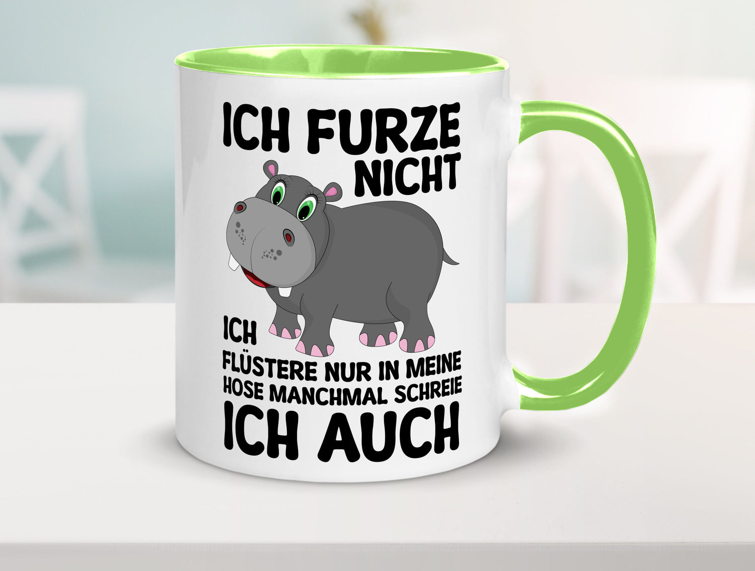 Ich furze nicht | furznilpferd v2 Humor Geschenkidee Tasse