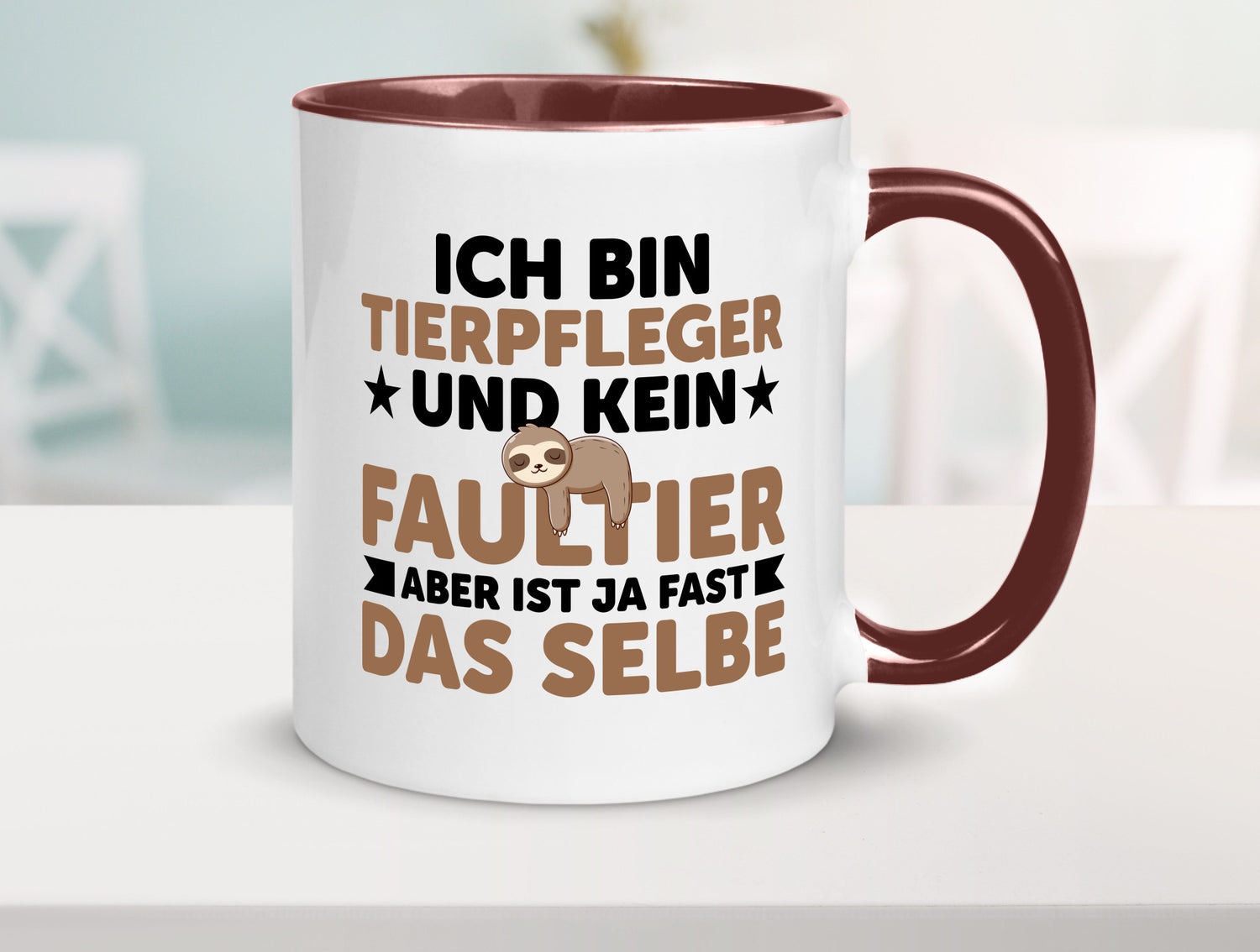 Ich bin kein Faultier: Tierpfleger | Pflegeberuf Tierheim v2 lustiger Spruch