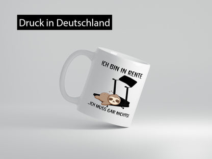 Ich bin in Rente | Rentner Ruhestand Faultier Faulpelz Geschenk Jubiläum