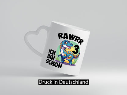 Rawwww ich bin schon 3 | 3. Geburtstag Jähriger Geschenkidee Humor Tasse