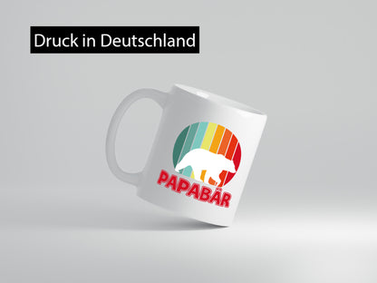 Papabär | Papa Tasse Vater Vatertag Bär lustiger Spruch Geschenk Familie