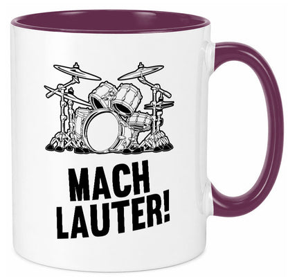 Mach lauter | Schlagzeug Band Musiker Geschenkidee Humor Tasse