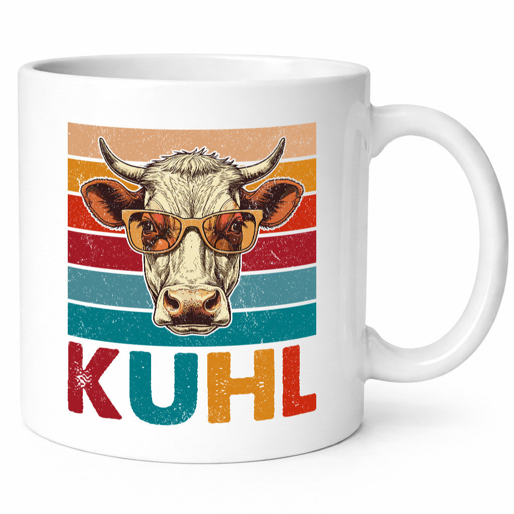 Kuhl | Kuh mit Sonnenbrille Coole v2 lustig Humor Geschenkidee Geschenk Tasse