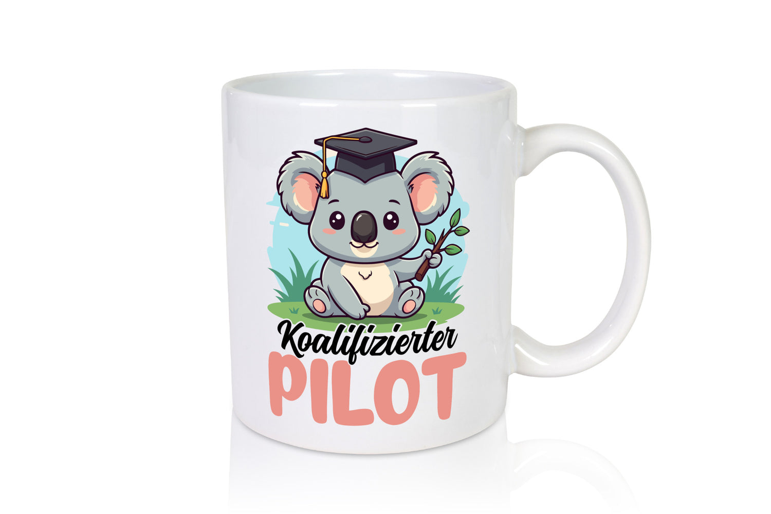 Koalifizierter Pilot | Flugzeug Piloten Humor Geschenkidee Tasse