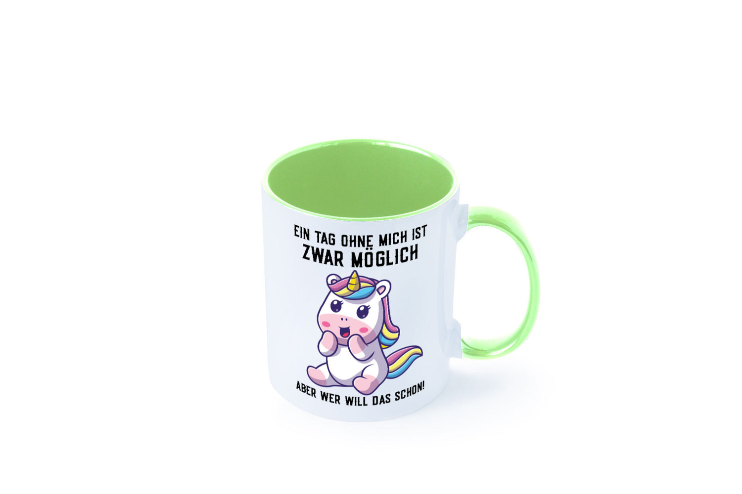 Ein Tag ohne mich ist möglich | süßes Einhorn Comic Geschenk Humor Geschenkidee