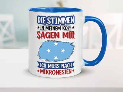 Mikronesien | Urlaub Stimmen in meinem Kopf Traumland Geschenk Humor
