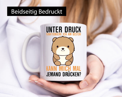 Kann mich jemand drücken | süßer Teddy Knuddeln Comic lustig Humor Geschenkidee