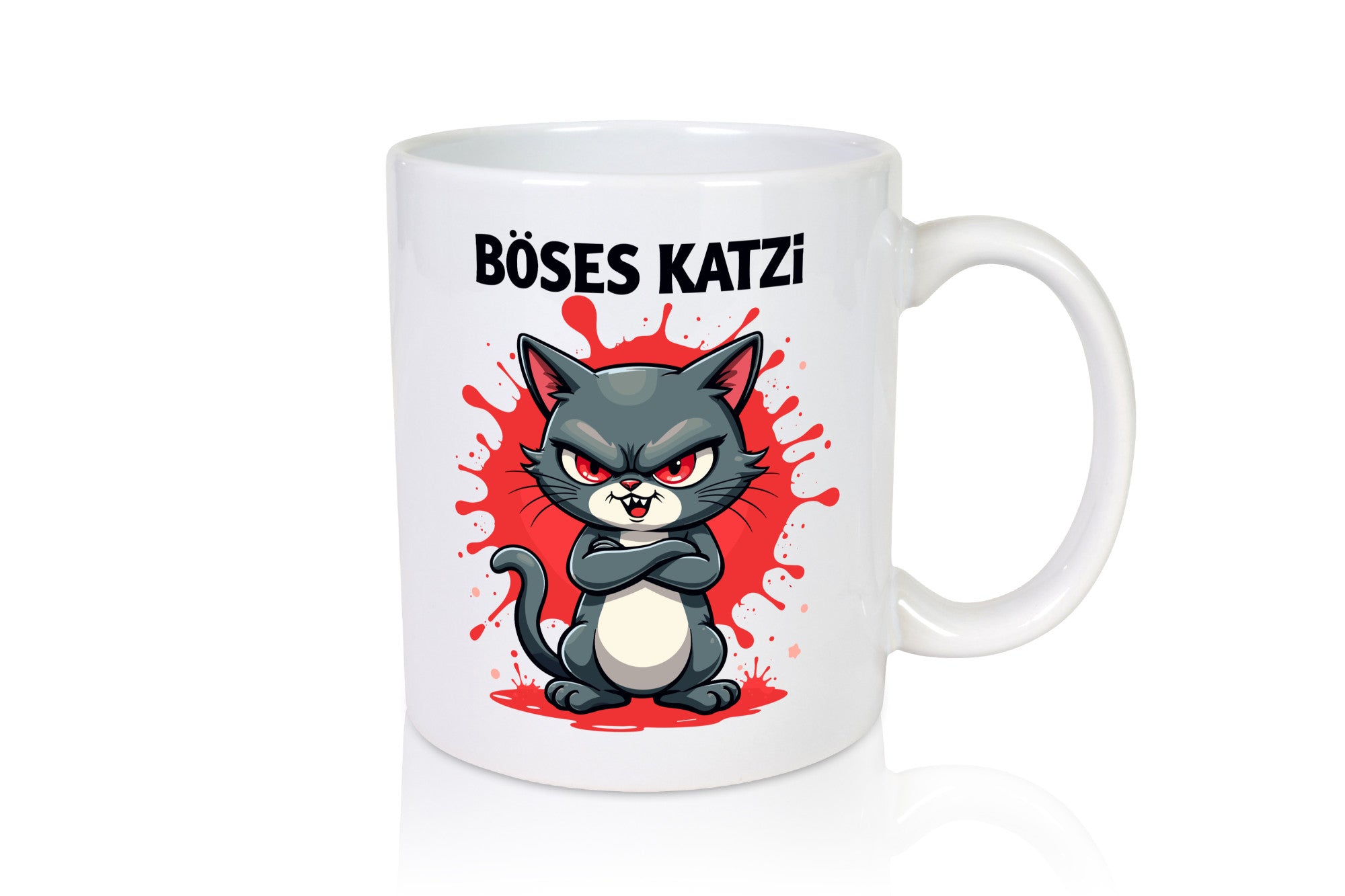 Böses Katzi | Böse Katze katzenliebhaber lustiger Spruch Geschenk Tierliebhaber