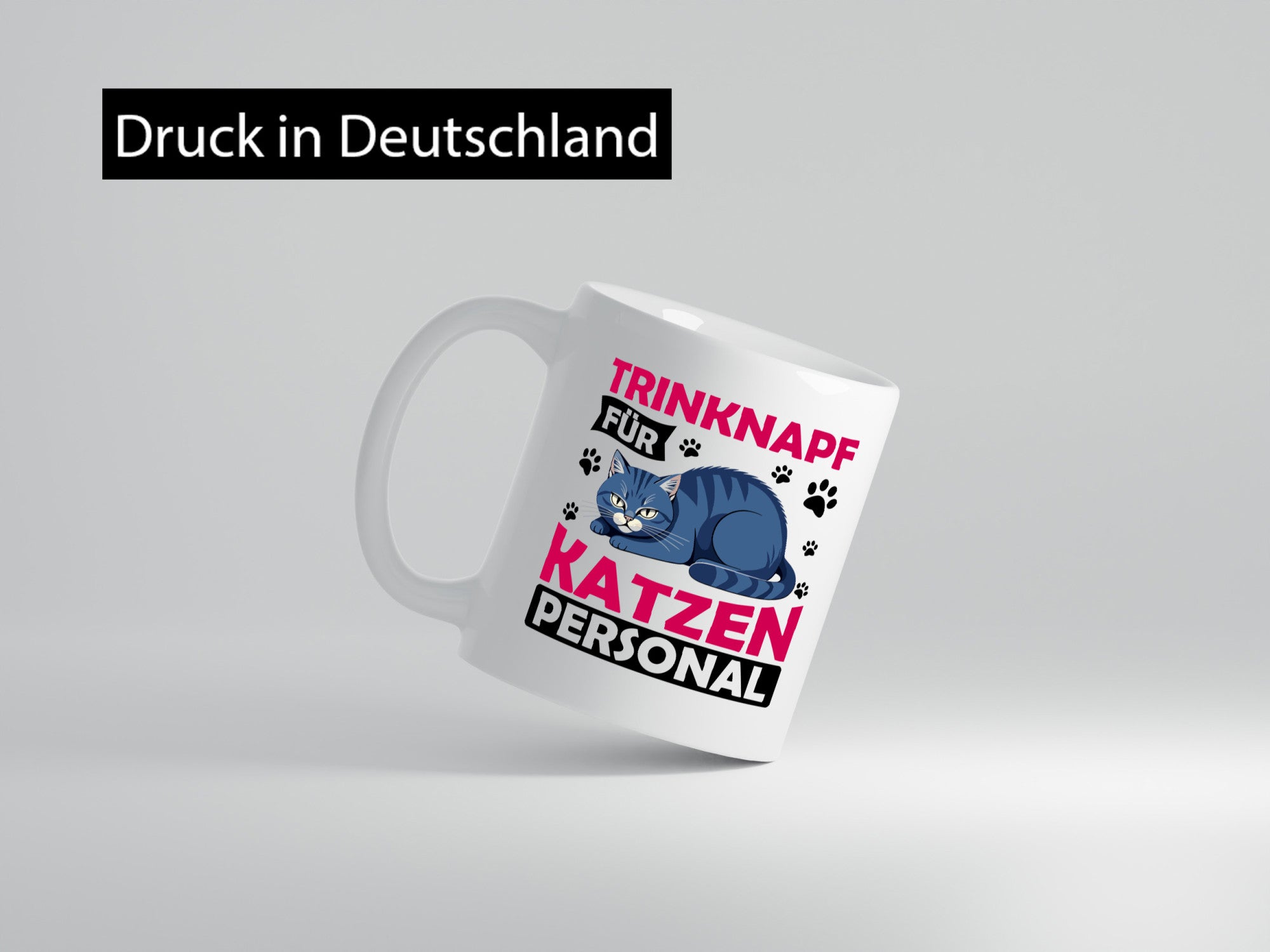 Katzen Personal | Katzenbesitzer Tasse Katze Humor vl10 lustig Tierliebhaber