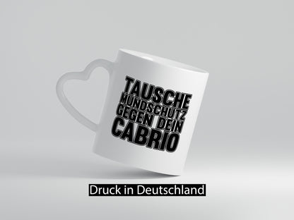 Tausche Mundschutz gegen Cabrio| | Cabrio Geschenkidee Humor Tasse