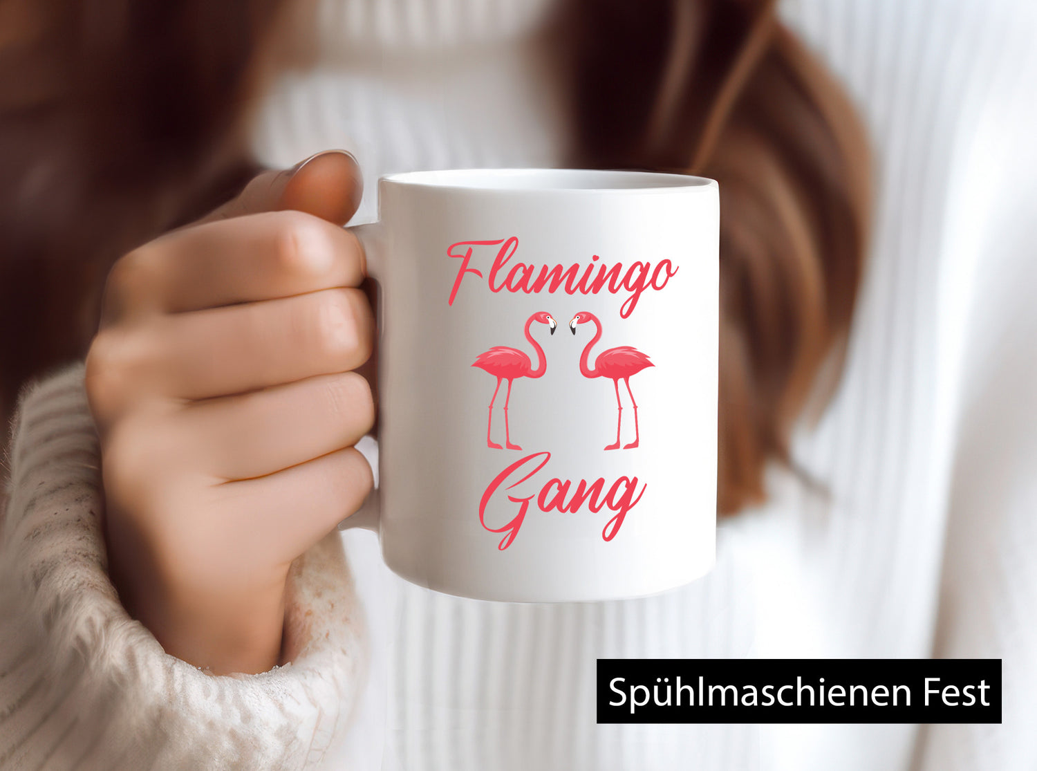 Flamingo Gang | Flamingos lustiger Spruch Geschenk Humor Geschenkidee Tasse
