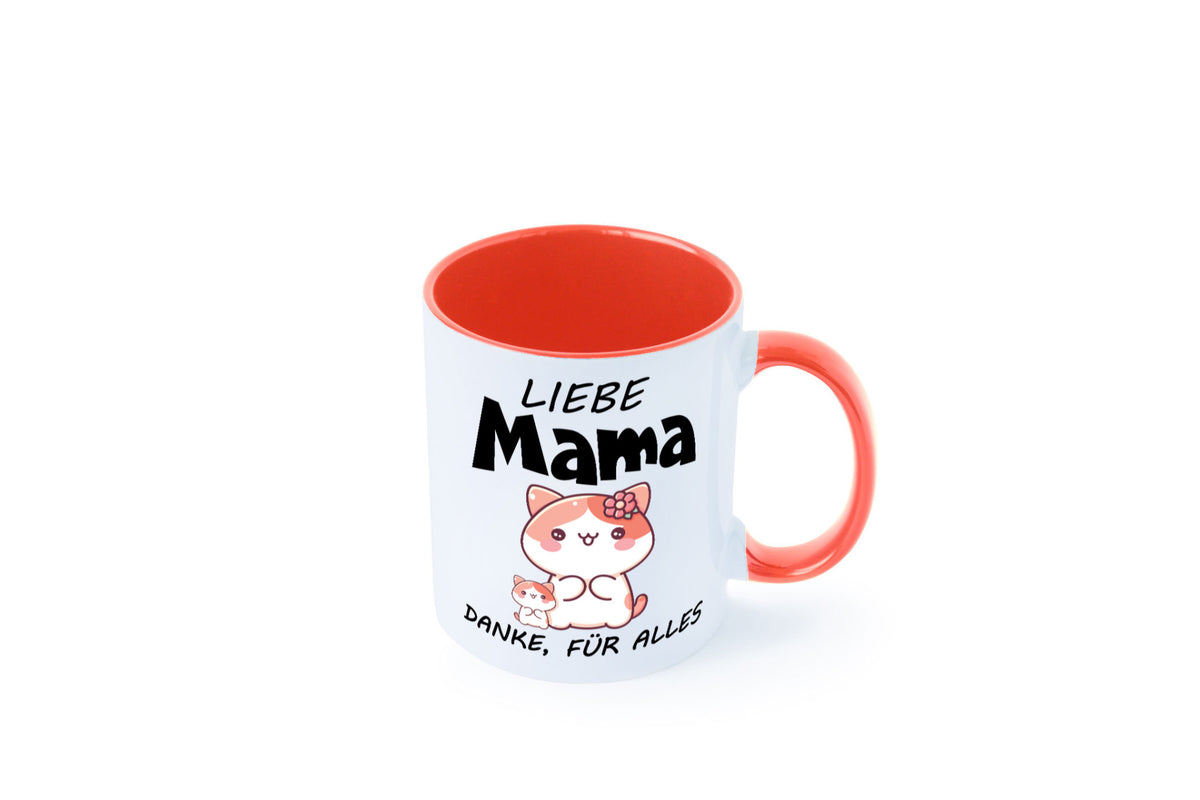 Liebe Mama Danke, für alles | Muttertag Beste Geschenk Familie Geschenkidee Tasse