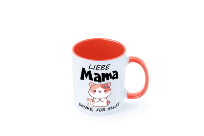 Liebe Mama Danke, für alles | Muttertag Beste Geschenk Familie Geschenkidee Tasse