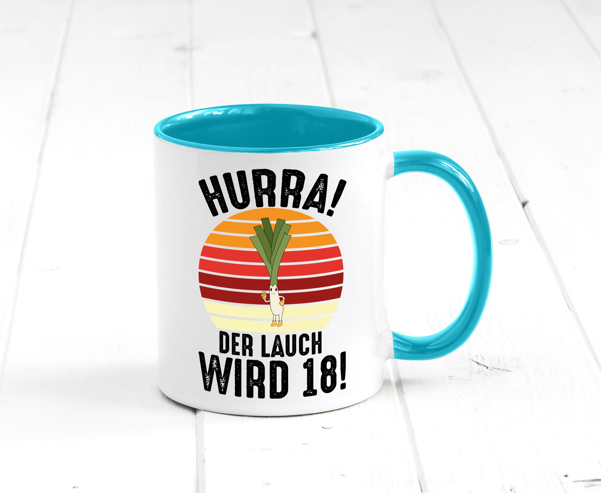 Hurra der lauch wird 18 | 18. Geburtstag Ehrentag lustiger Spruch Geschenk
