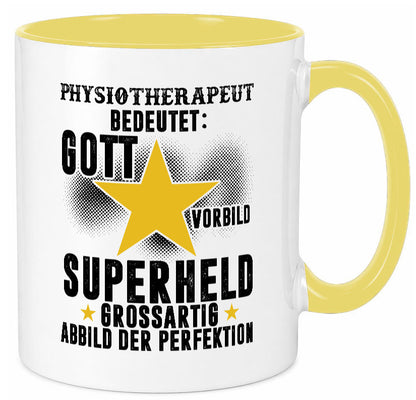 Bedeutung von Physiotherapeut lustiger Spruch Geschenk Humor Geschenkidee Tasse