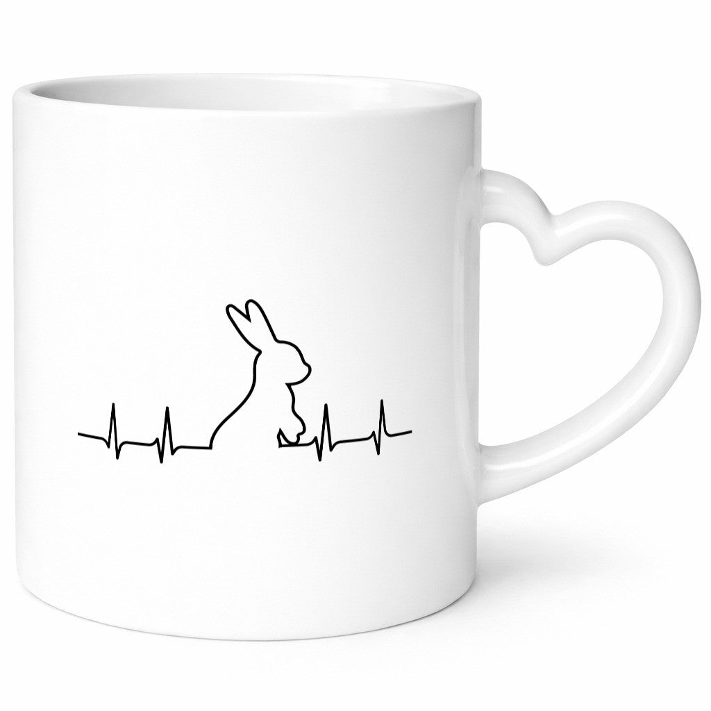 Kaninchen Herzschlag | Motiv Tierfreund Hase Nager lustiger Spruch Geschenk