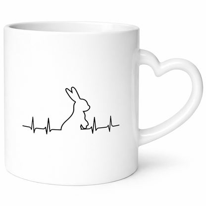 Kaninchen Herzschlag | Motiv Tierfreund Hase Nager lustiger Spruch Geschenk