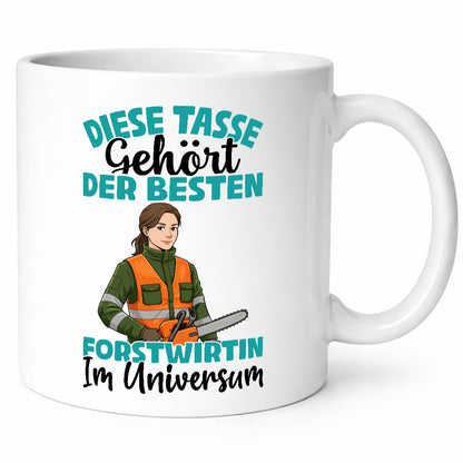 Im Universum: Forstwirtin | Forst Wirtin Geschenkidee Humor Tasse