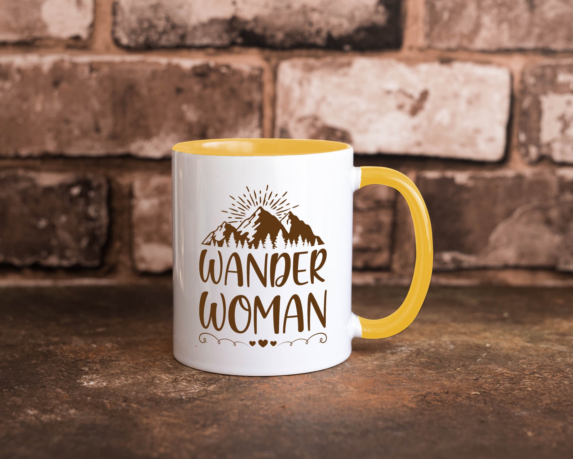 Wander Woman | Berge Herzen Geschenk Familie Geschenkidee lustiger Spruch Tasse