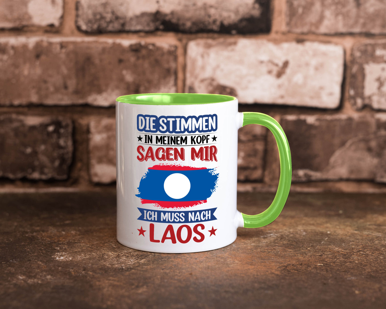 Laos | Urlaub Stimmen in meinem Kopf Traumland lustig Humor Geschenkidee