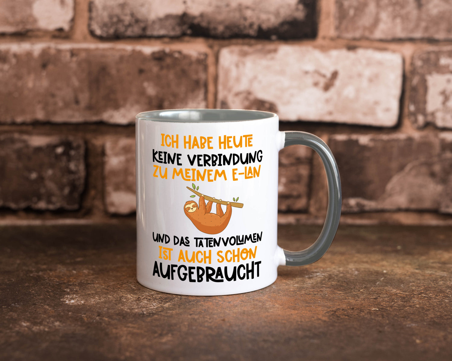 Tatenvolumen aufgebraucht | Spruch Humor Faultier Tierliebhaber Geschenkidee