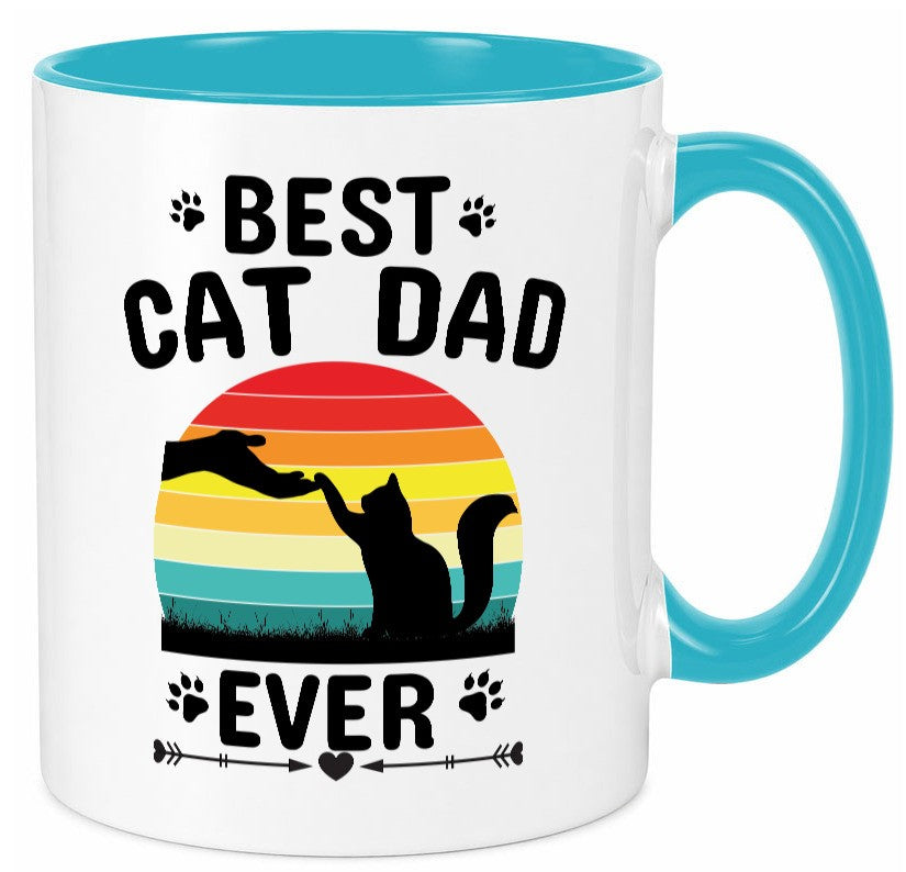Best Cat Dad Ever lustiger Spruch Geschenk Humor Geschenkidee Tasse