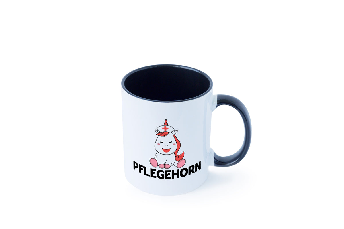 Pflegehorn | Krankenpflegerin Einhorn lustiger Spruch Geschenk Humor Tasse