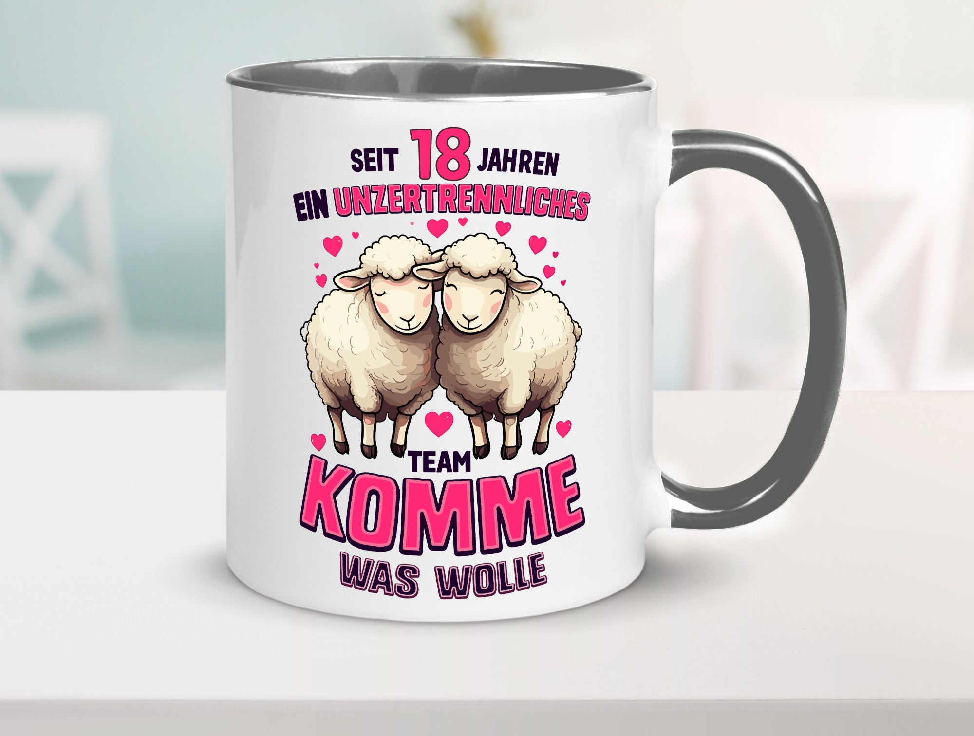 18 Jahre Verheiratet | ein Team Ehepaar v2 Geschenkidee Humor Tasse