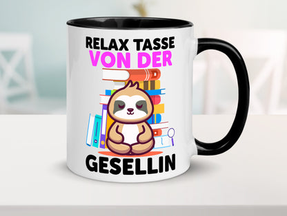 Relax Tasse: Gesellin | Handwerkerinnen lustig Humor Geschenkidee Geschenk Tasse
