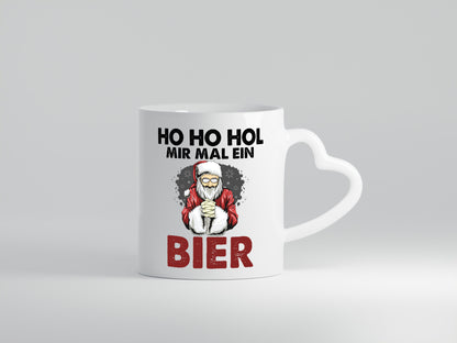 Ho Hol mir mal ein Bier | Weihnachten Geschenkidee Humor Tasse
