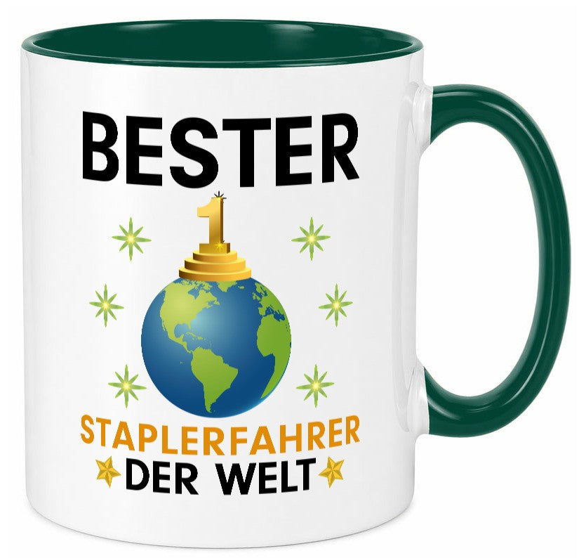 Welt Bester Staplerfahrer | Gabelstapler Fahrer Geschenkidee Humor Tasse