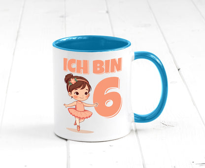 6 Geburtstag | Jahre Ballerina Mädchen Ballet lustig Geschenkidee Geschenk Tasse