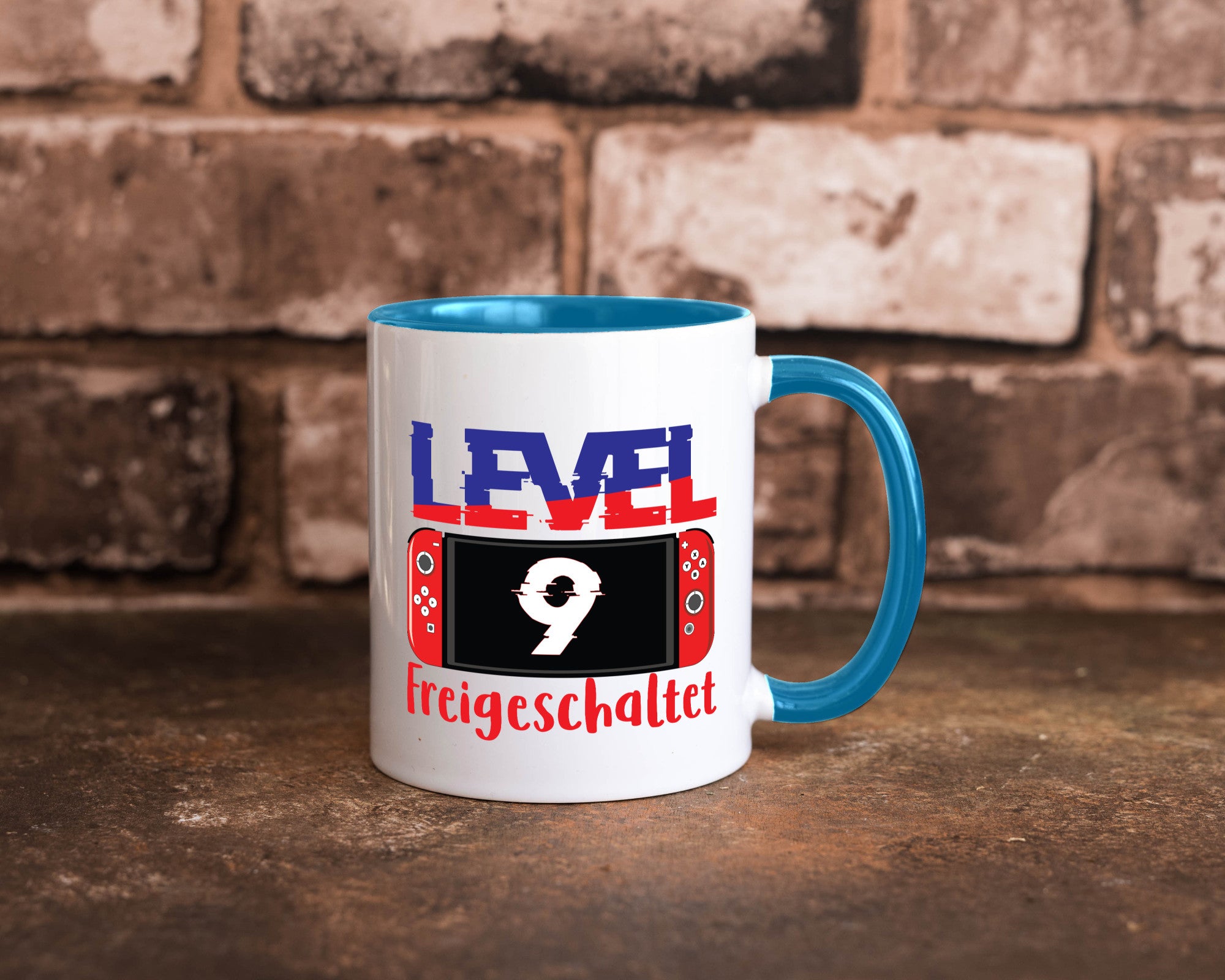 Level 9 Freigeschaltet | 9. Geburtstag Zocker Gamer Humor Geschenkidee Tasse
