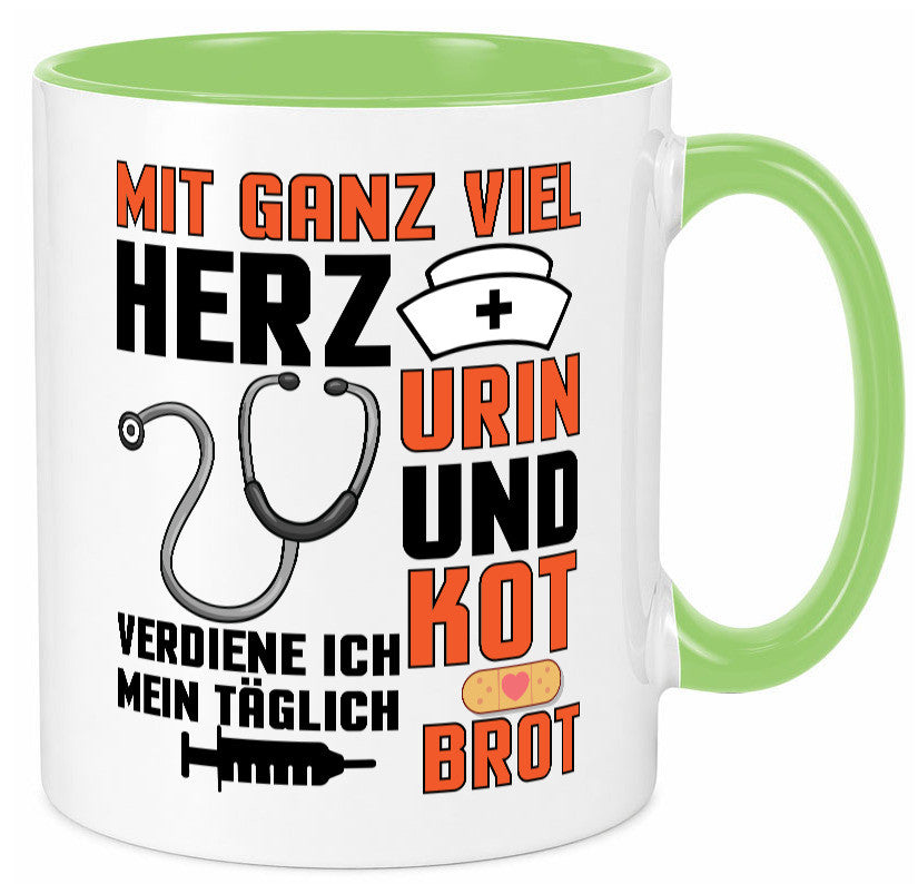 Verdiene mein Täglich Brot | Krankenschwester Krankenhaus lustiger Spruch Tasse