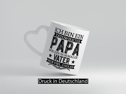 Tätowierter Papa | Cooler Vater Tasse Vatertag Geschenkidee Familie Humor