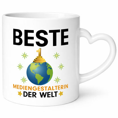 Welt Beste Mediengestalterin | Medien lustig Humor Geschenkidee Geschenk Tasse