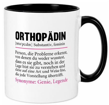 Orthopädin | Spruch Beruf Humor Orthopädie v2 Arbeit Kollegen Büro Geschenkidee