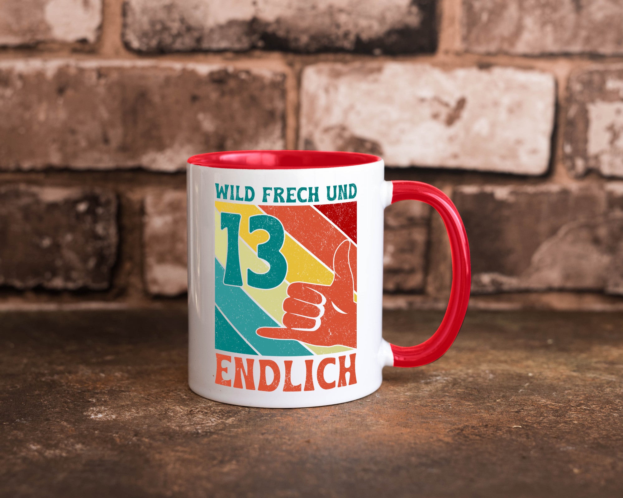 13. Geburtstag | 13 Jahre Wild und Frech Humor Geschenkidee Tasse